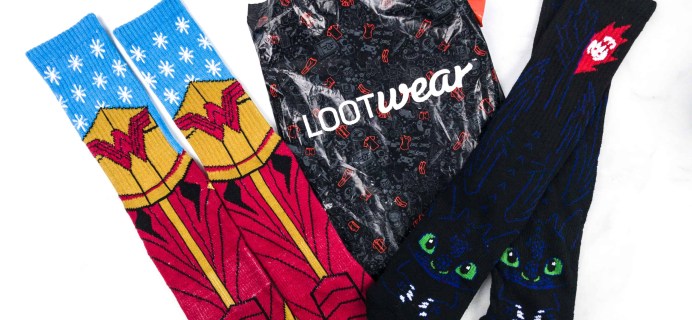 Loot Socks by Loot Crate February 2018 Subscription Box Review & Coupon