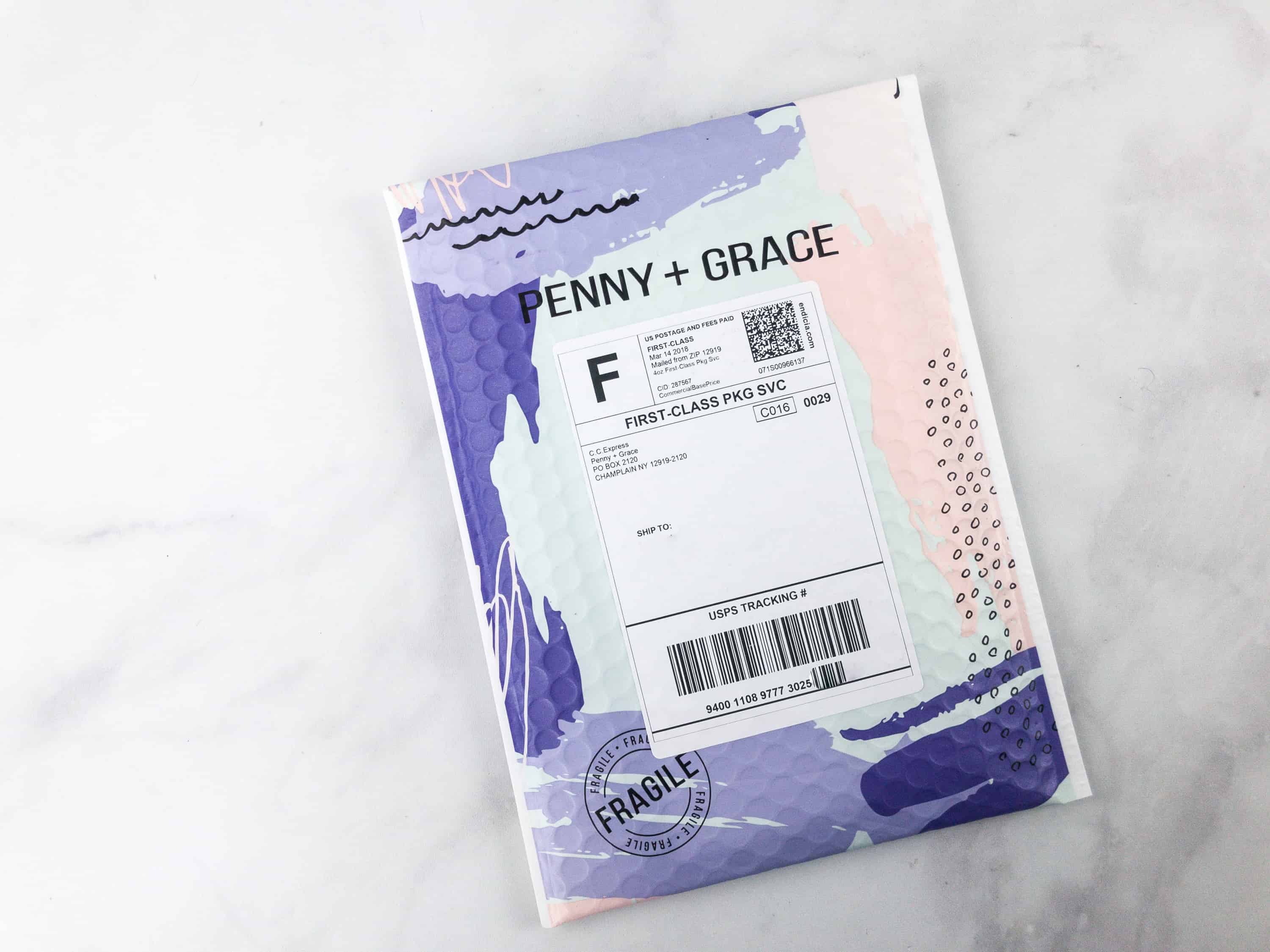 Penny + Grace March 2018 Subscription Box Review & Coupon Hello