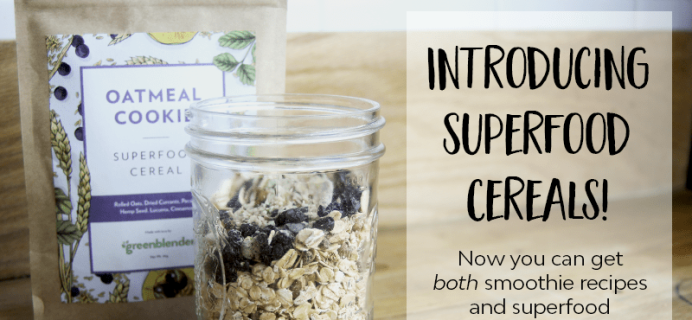 Green Blender Superfood Cereals Available Now +  Coupon!