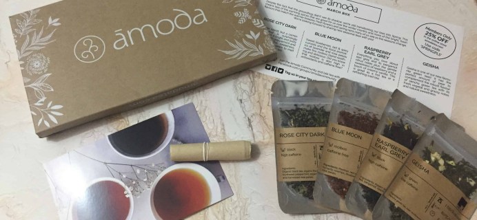 Amoda Tea March 2018 Subscription Box Review + Coupon!
