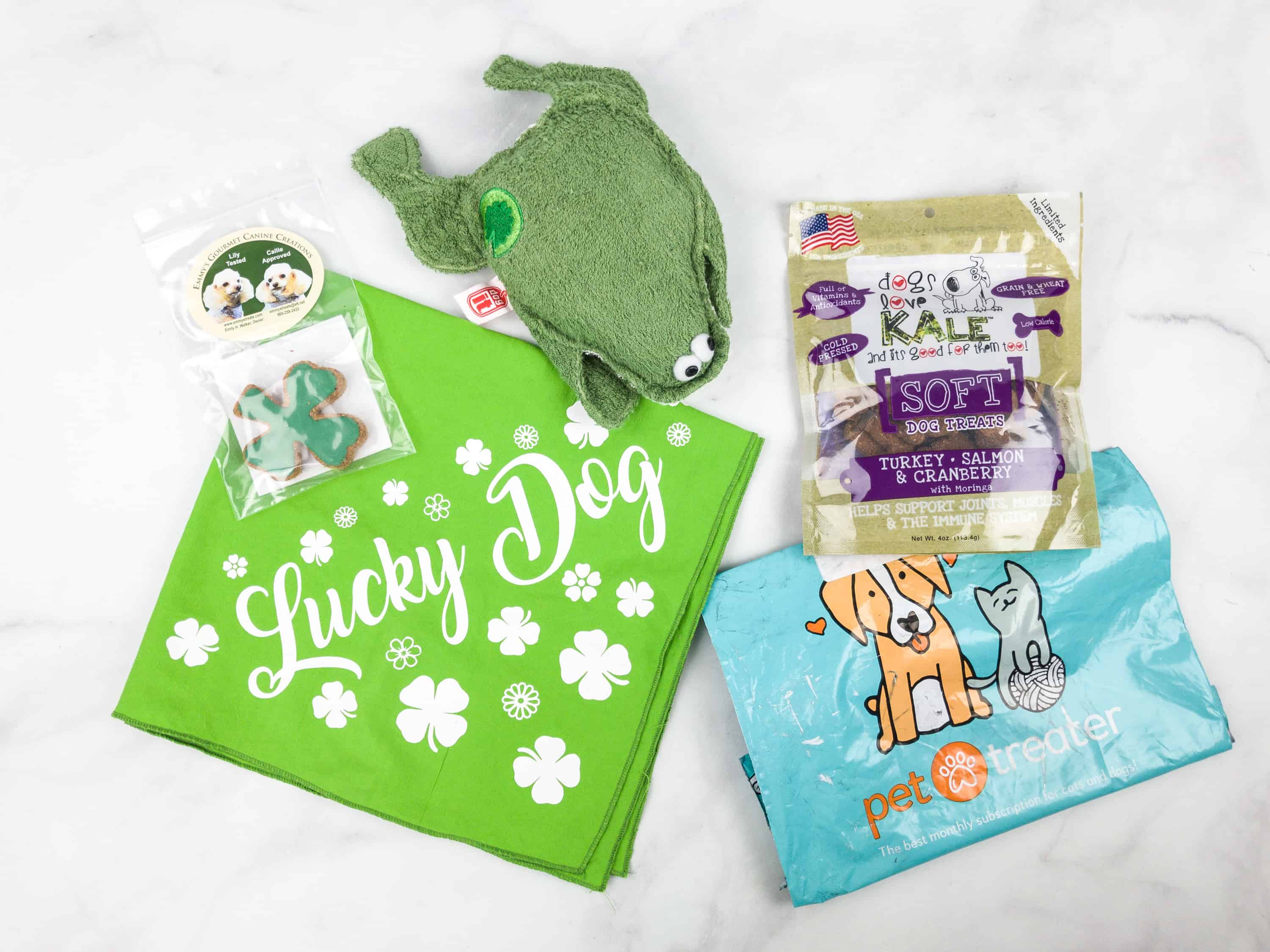 Pet Treater Dog Box Mini March 2018 Subscription Box Review + 50% Off