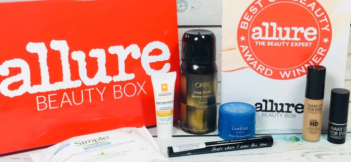 Allure Beauty Box March 2018 Subscription Box Review & Coupon