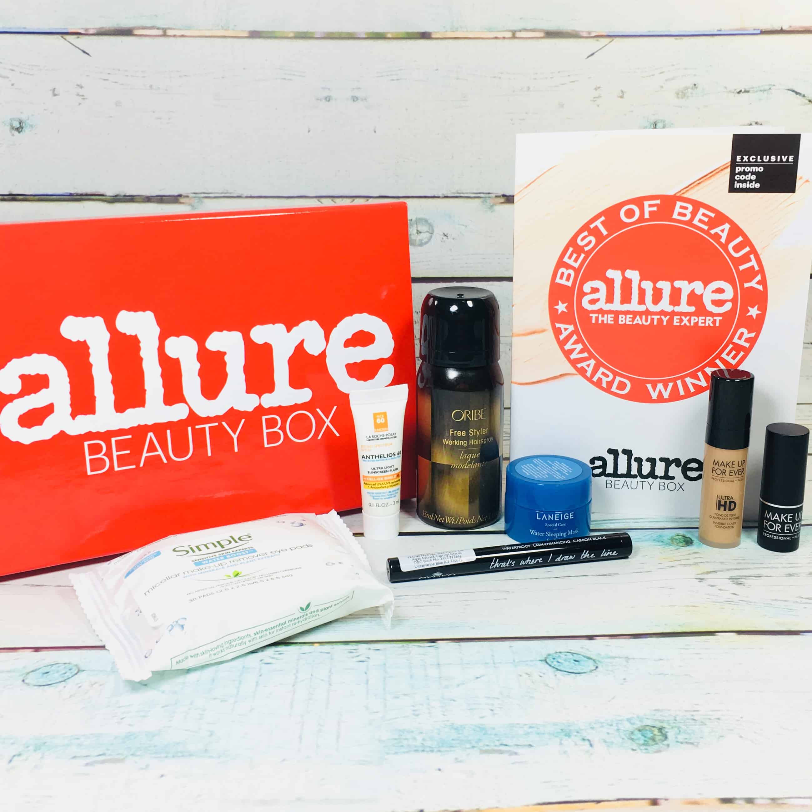 Allure Beauty Box March 2018 Subscription Box Review ...