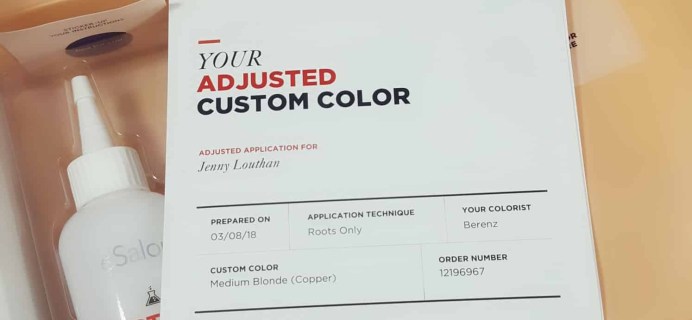 March 2018 eSalon Custom Hair Color Subscription Review + Coupon