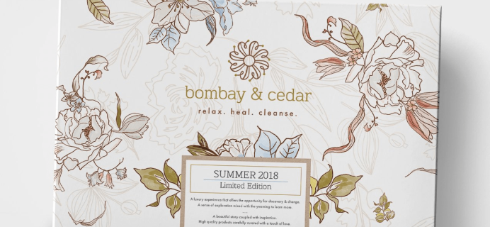 Bombay & Cedar Summer 2018 Limited Edition Box Available Now + Spoiler & Coupon!
