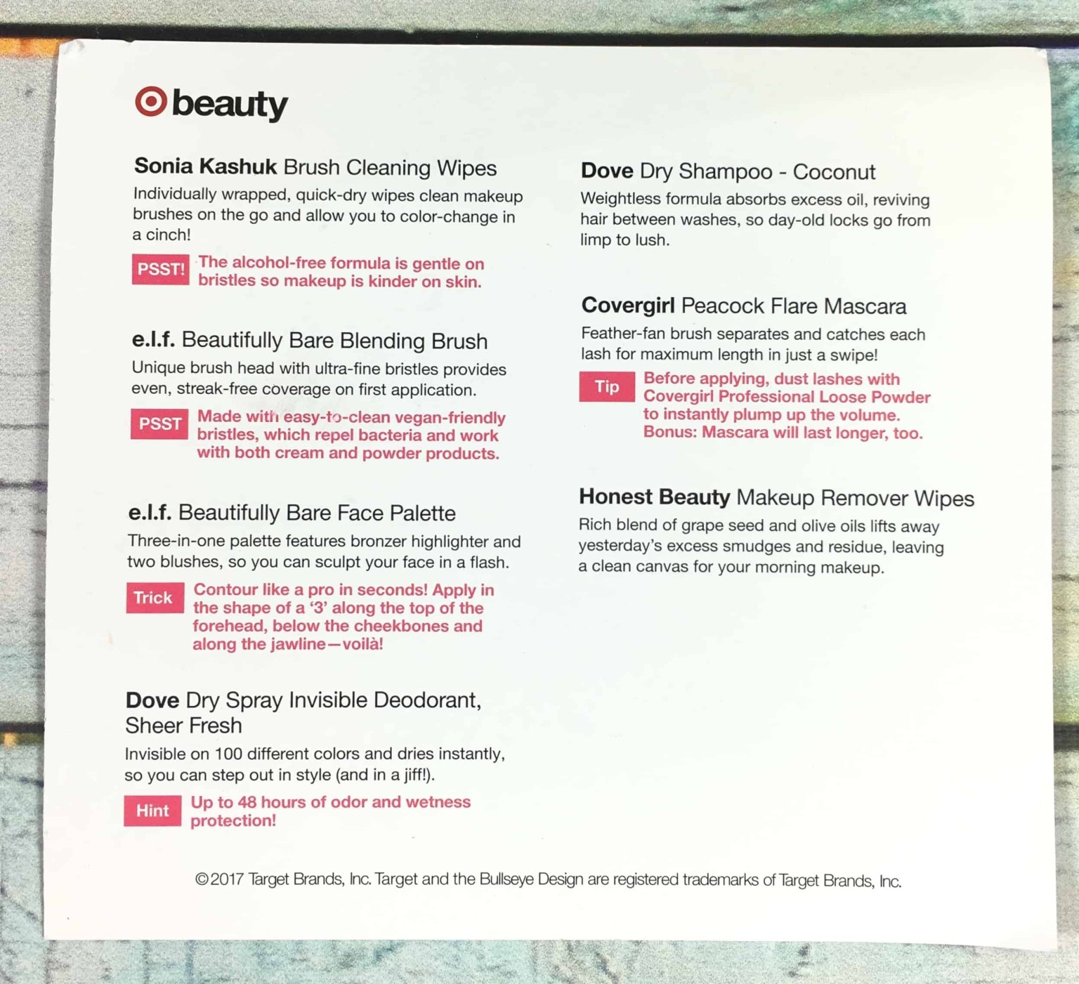 Target Beauty Box Review March 2018 Wakeup and Makeup Hello