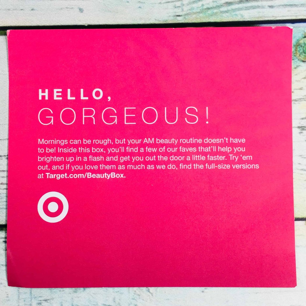Target Beauty Box Review March 2018 Wakeup and Makeup Hello