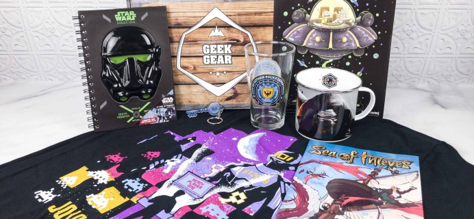 Geek Gear Box March 2018 Subscription Box Review + Coupon