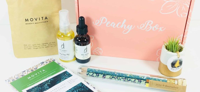 Peachy Box Subscription Box Review + Coupon – April 2018