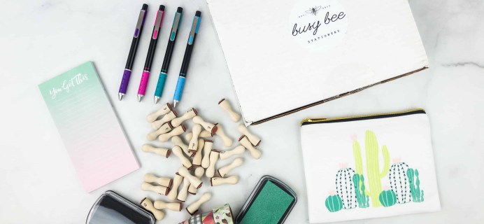 Busy Bee Stationery April 2018 Subscription Box Review
