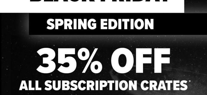 Loot Crate Spring Black Friday Coupon: Get 35% Off Any Subscription!