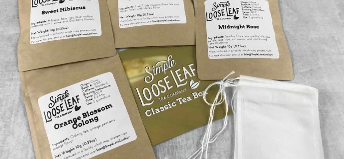 Simple Loose Leaf Tea April 2018 Subscription Box Review + Coupon!