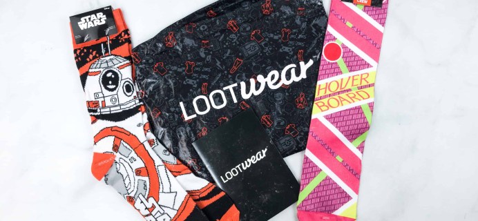 Loot Socks by Loot Crate March 2018 Subscription Box Review & Coupon