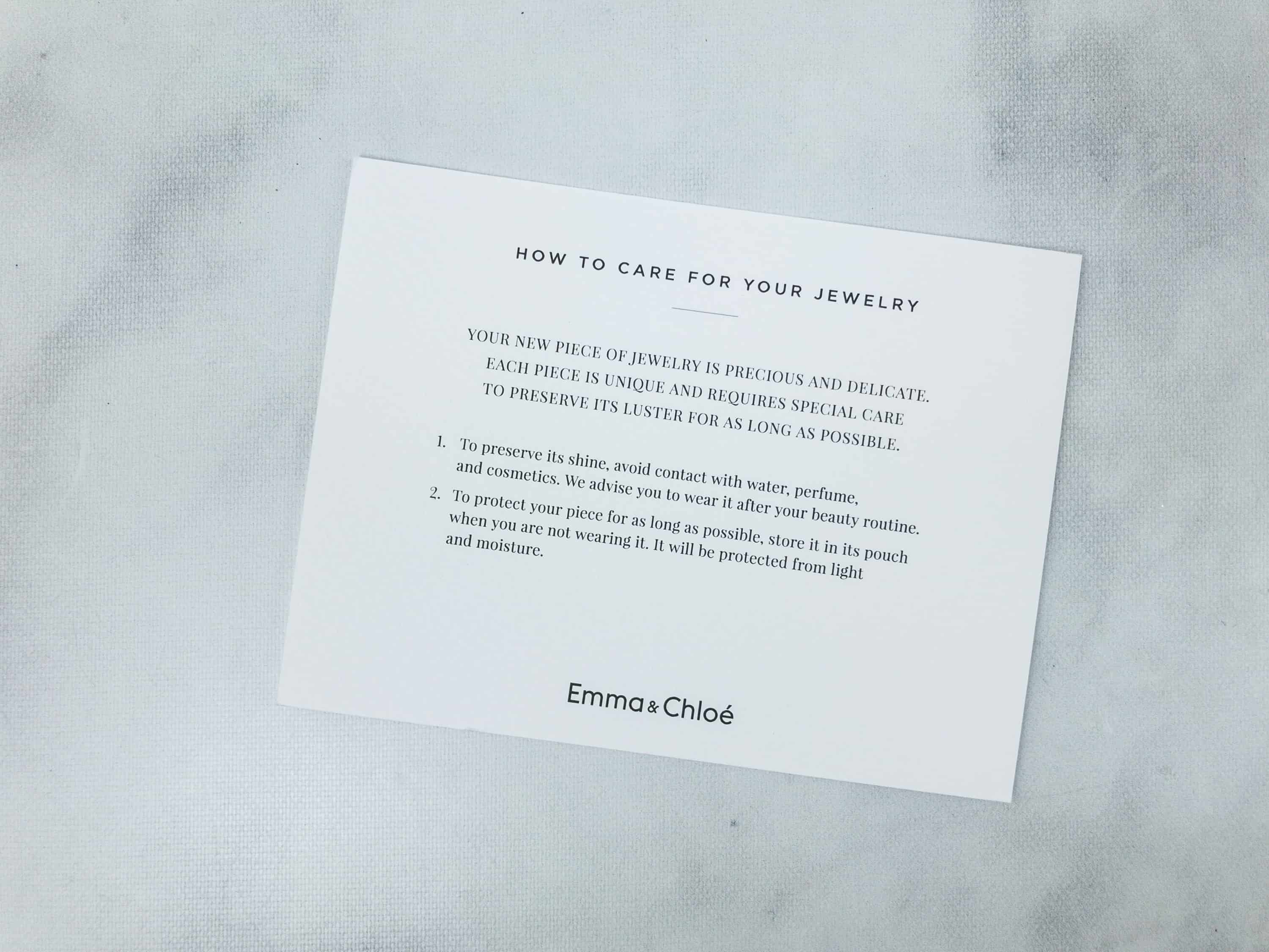 Emma & Chloe Subscription Box Review + Coupon April 2018 Hello