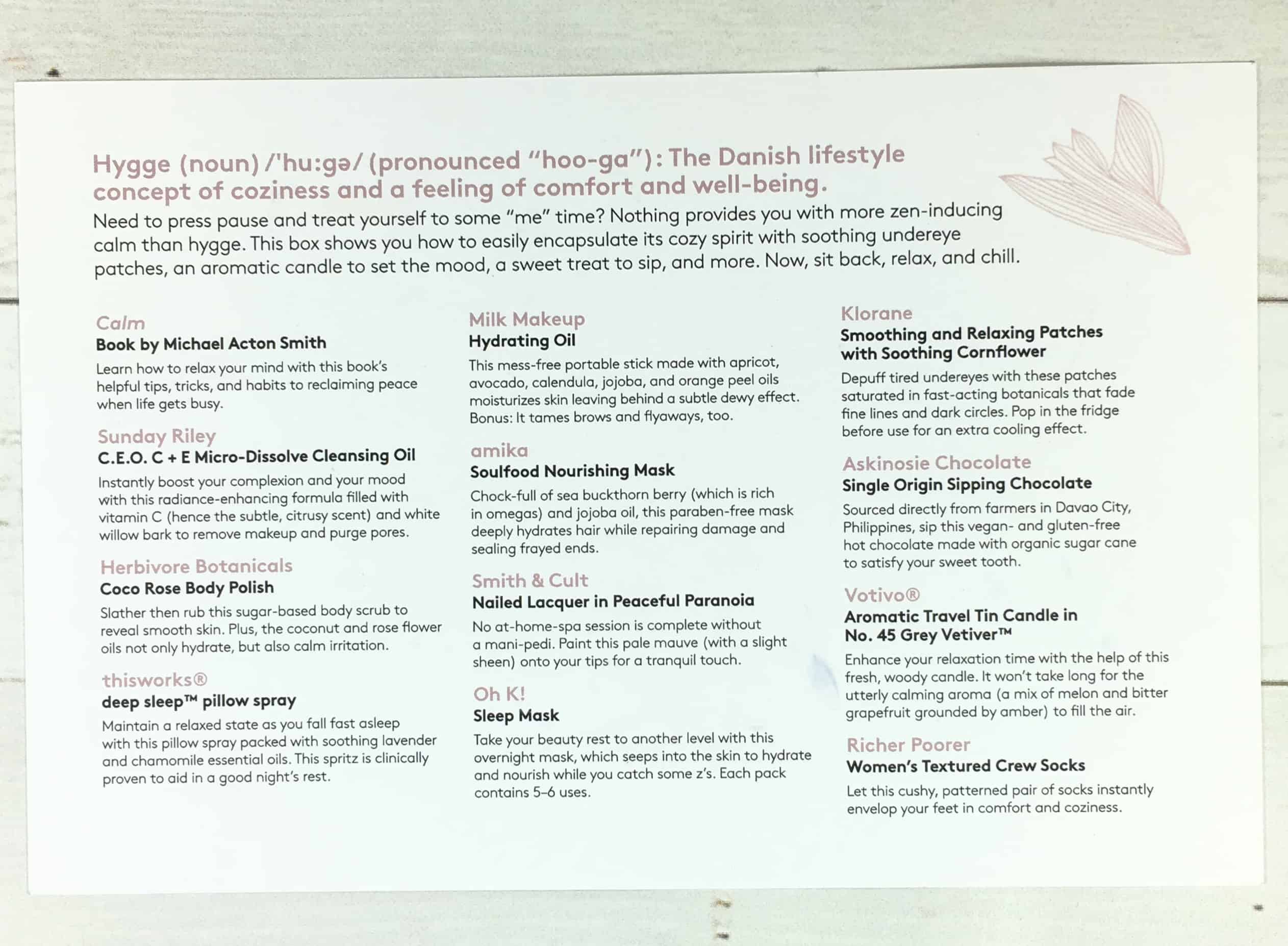 Birchbox Limited Edition How To Hygge Box Review + Coupon Codes