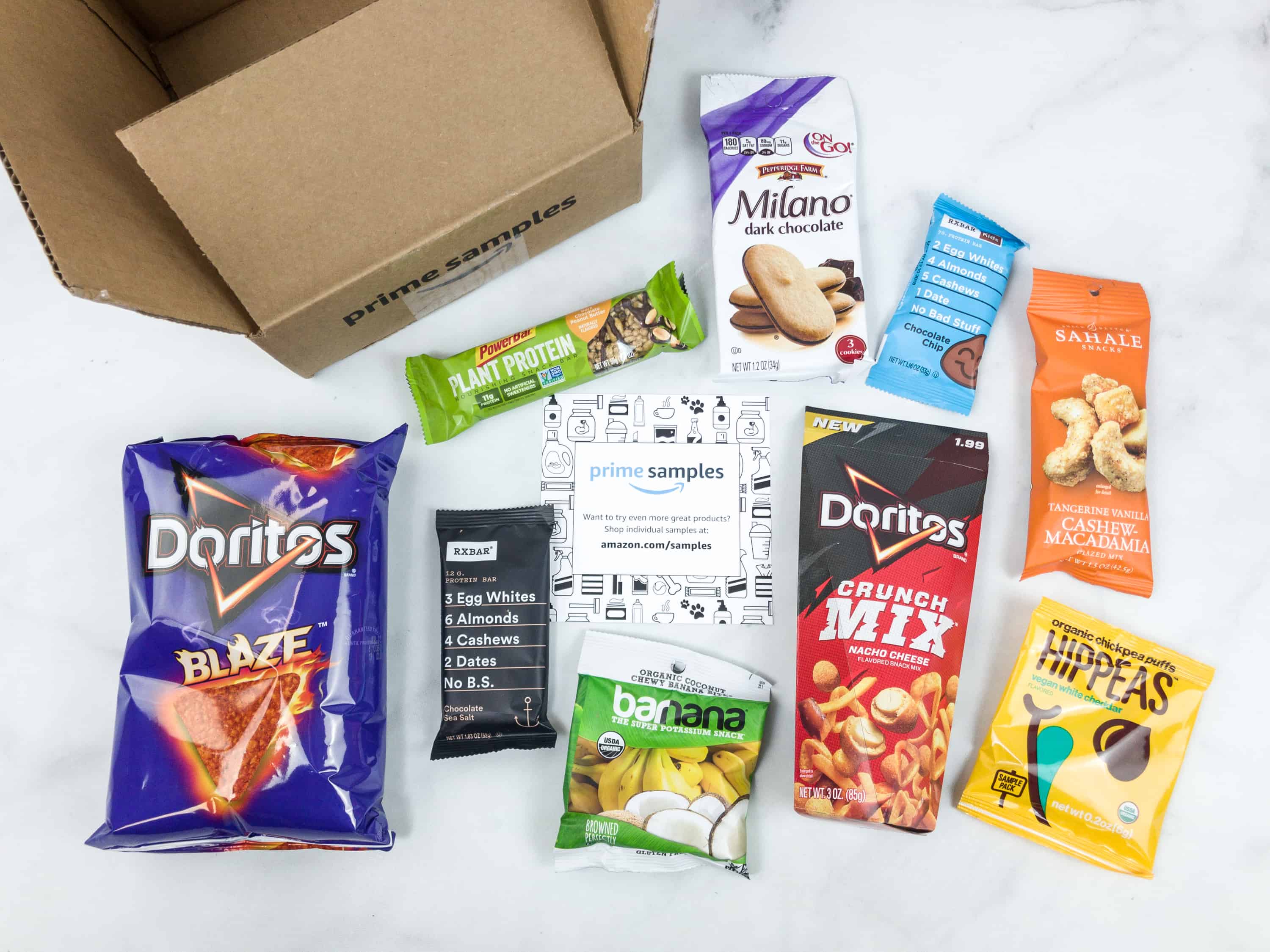 Free snack sample boxes