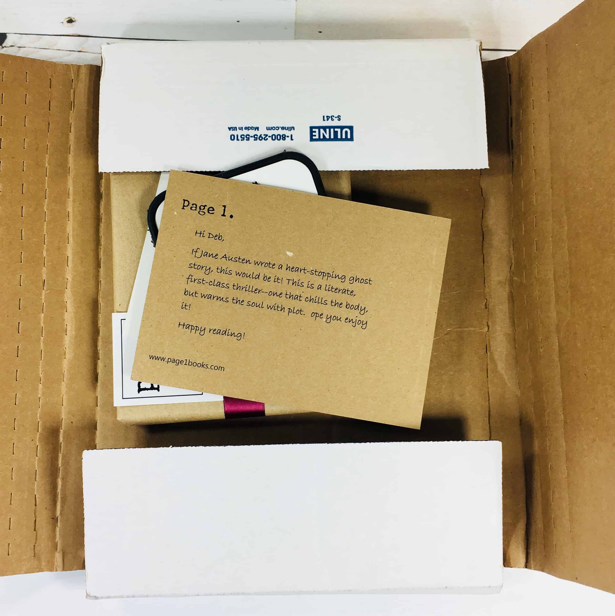 Page 1 Books May 2018 Subscription Box Review + Coupon Hello Subscription