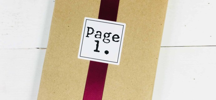 Page 1 Books May 2018 Subscription Box Review + Coupon