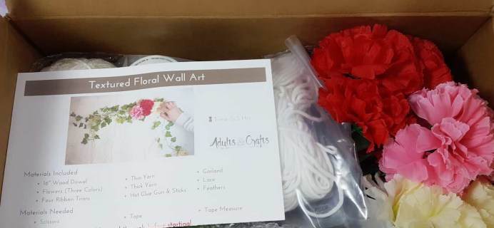 Adults & Crafts April 2018 Subscription Box Review + Coupon!