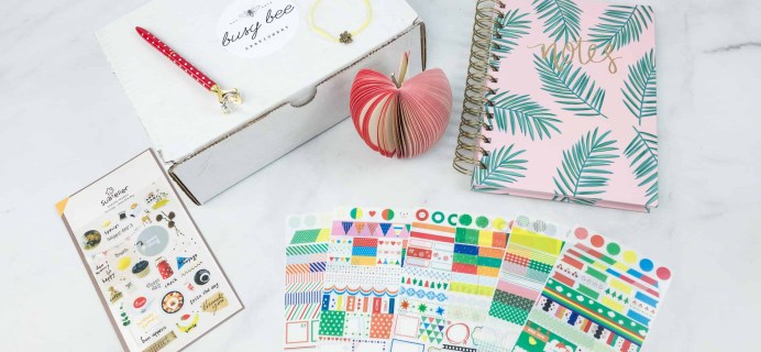 Busy Bee Stationery May 2018 Subscription Box Review
