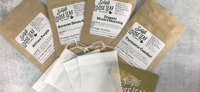 Simple Loose Leaf Tea May 2018 Subscription Box Review + Coupon!