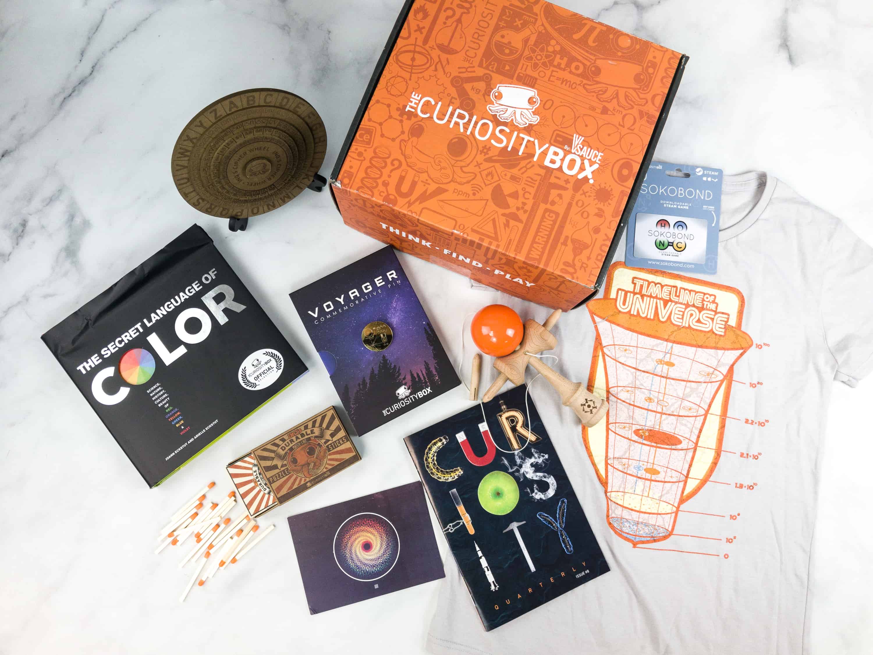 The Curiosity Box By Vsauce Subscription Box Review Spring 2018 Hello Subscription