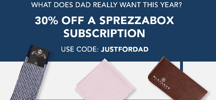 SprezzaBox Father’s Day Coupon: Get 30% Off First Box! Last Few Days!