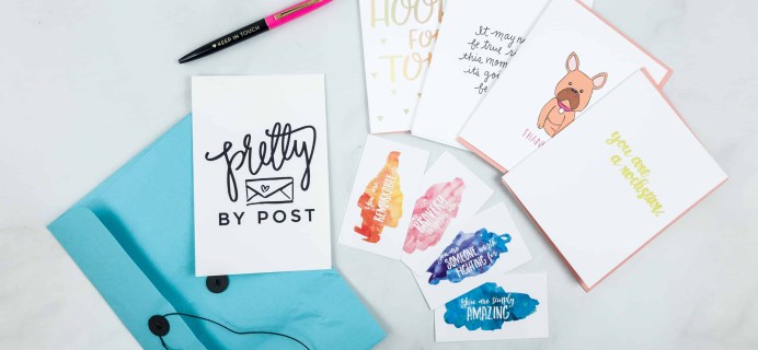 Pretty By Post Greeting Card May 2018 Subscription Box Review + Coupon