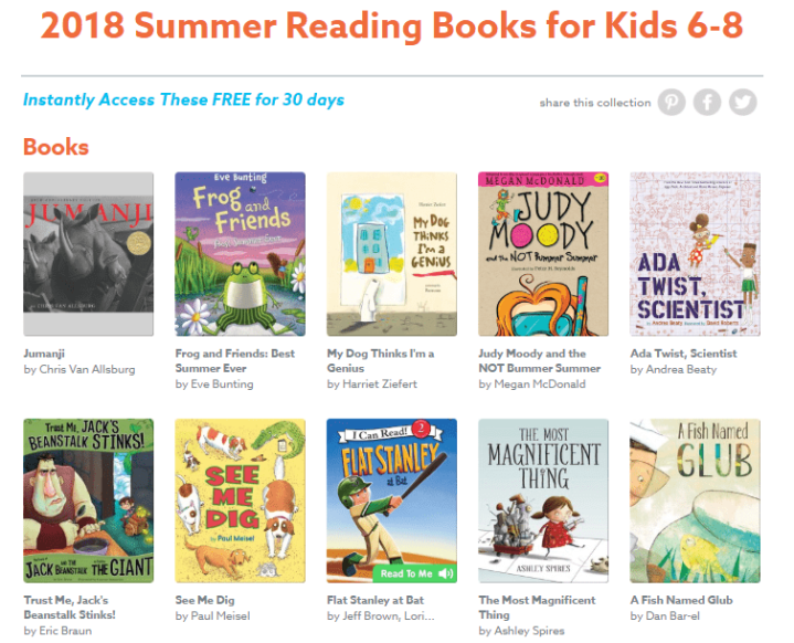 Epic! Kids Books - Summer Reading Lists Added + Free Month Coupon ...