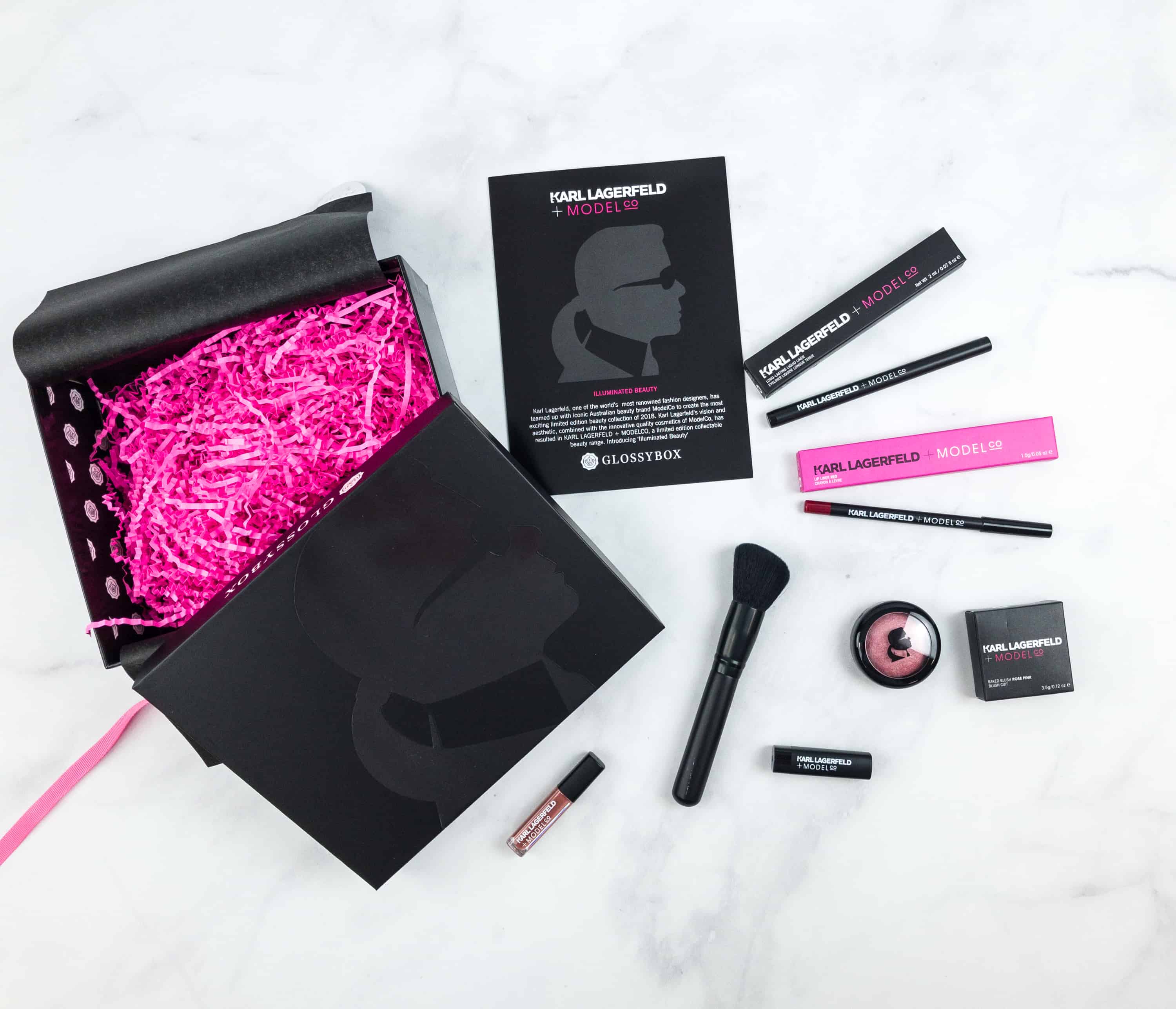 Glossybox X Karl Lagerfeld Modelco Limited Edition Subscription Box Review Hello Subscription