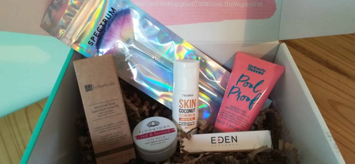 The Vegan Kind Subscription Beauty Box Review + Coupon – June 2018