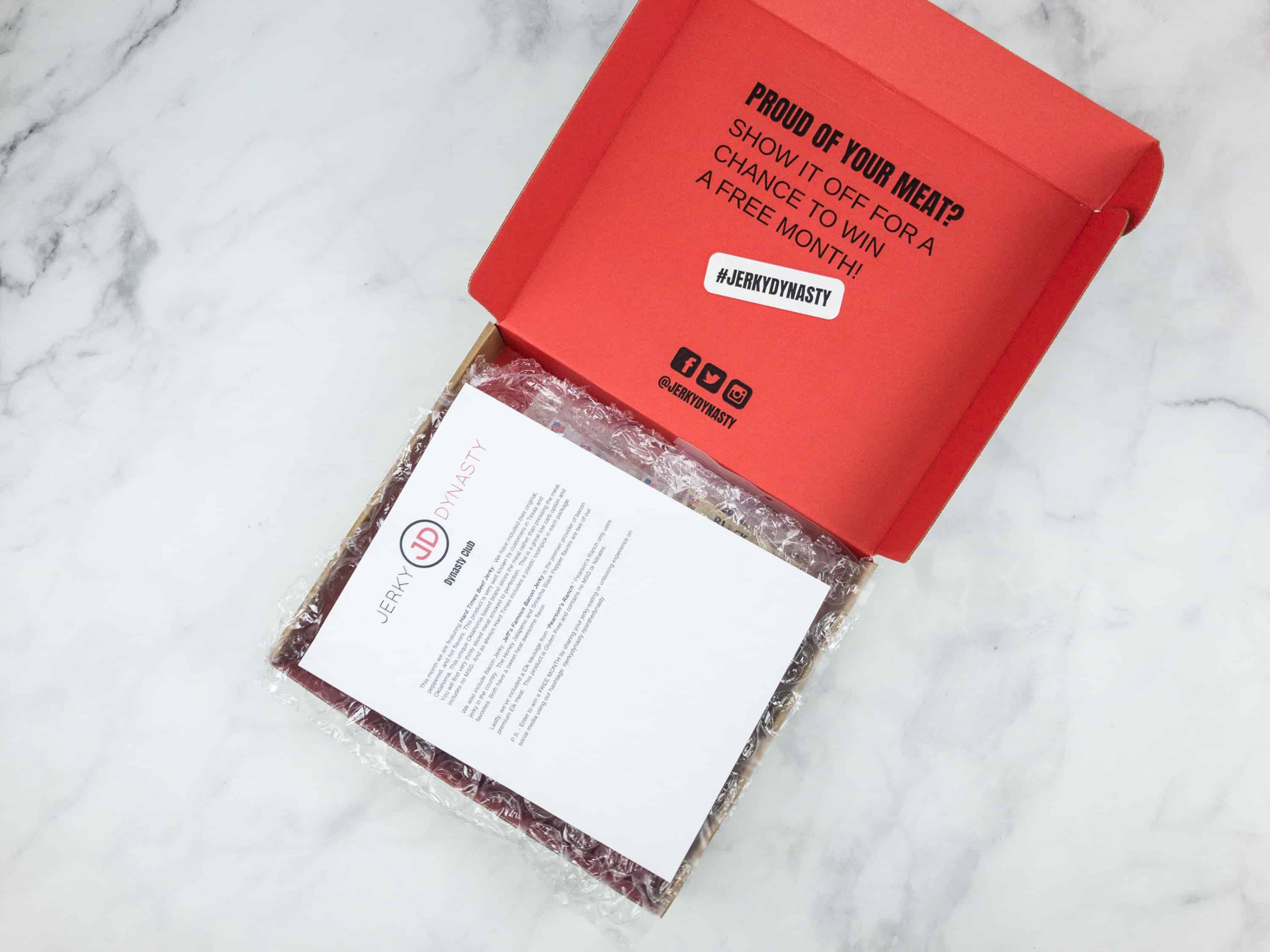 Jerky Dynasty Club June 2018 Subscription Box Review + Coupons Hello