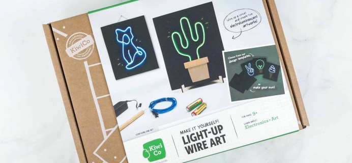 KiwiCo STEAM Crate Review & Coupon – Light Up Wire Art