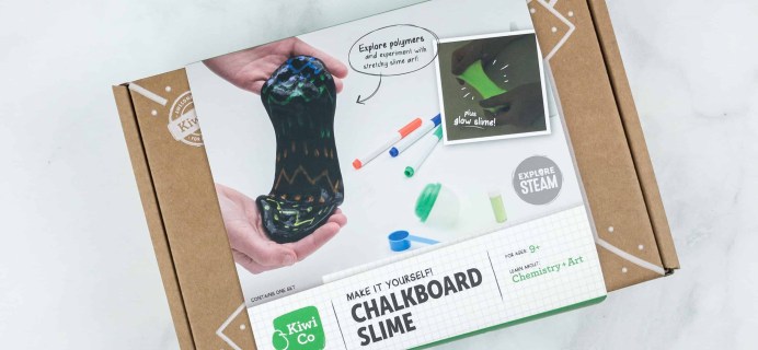 KiwiCo STEAM Crate Review & Coupon – Chalkboard & Glow Slime