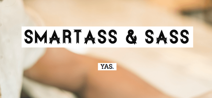 Smartass + Sass Box July 2018 Spoiler #1 + Coupon!
