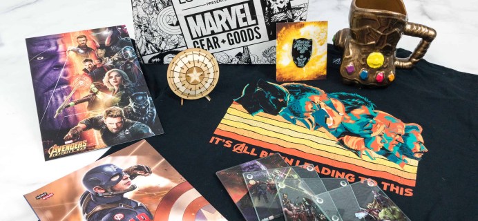 Marvel Gear + Goods May 2018 Subscription Box Review + Coupon!