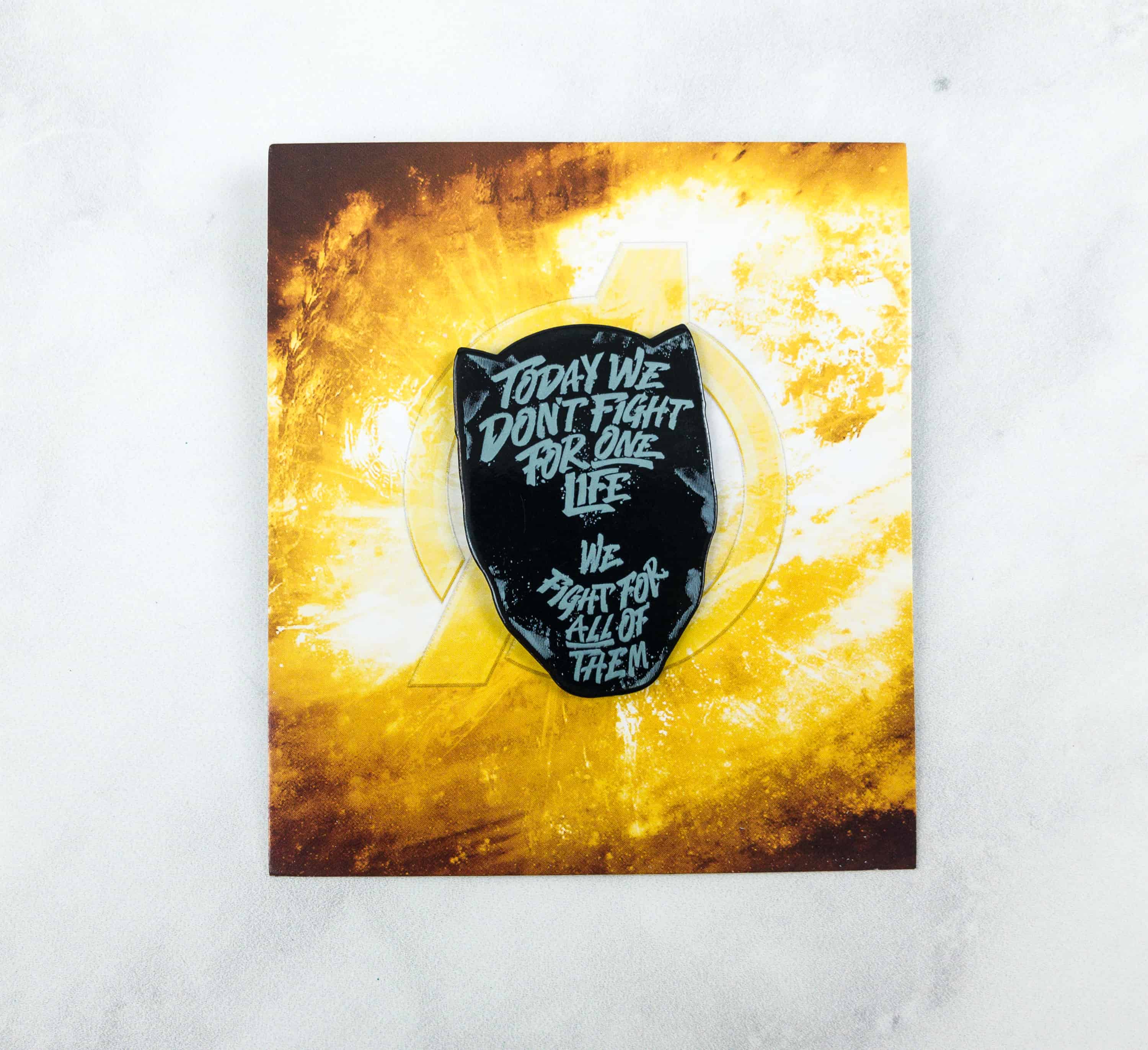 Goods ~* Black Panther Battle Cry Pin ~ Loot Crate Marvel Gear 