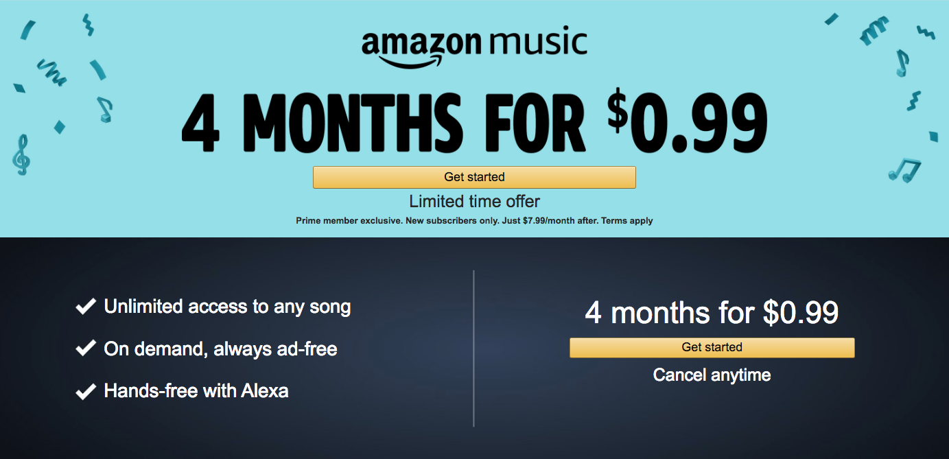 amazon music unlimited subscription
