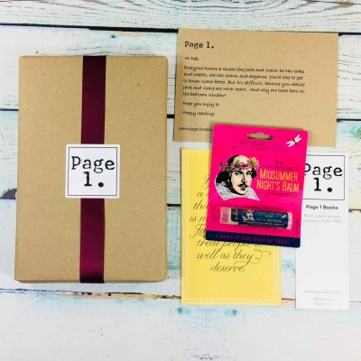 Page 1 Books July 2018 Subscription Box Review + Coupon
