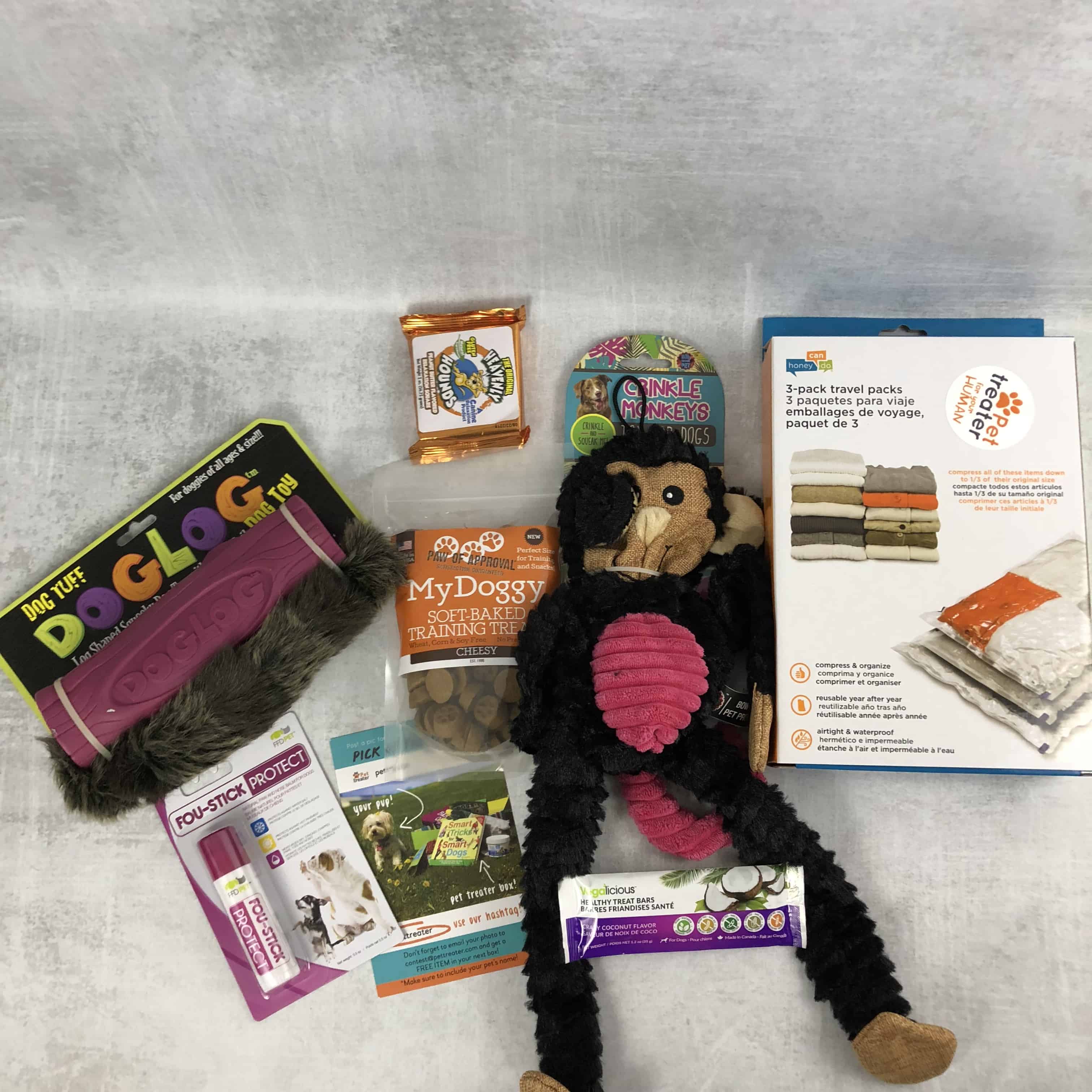 Pet Treater Dog Subscription Box Review + Coupon - June 2018 - Hello