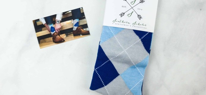 Southern Scholar Men’s Sock Subscription Box Review & Coupon – July 2018