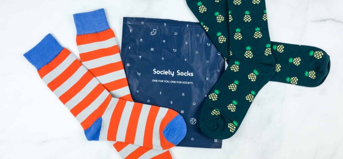 Society Socks July 2018 Subscription Box Review + 50% Off Coupon