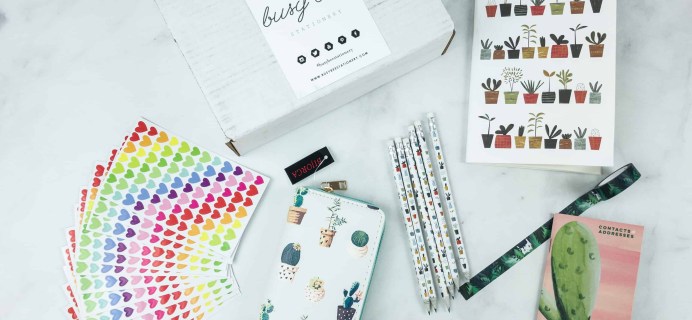 Busy Bee Stationery July 2018 Subscription Box Review