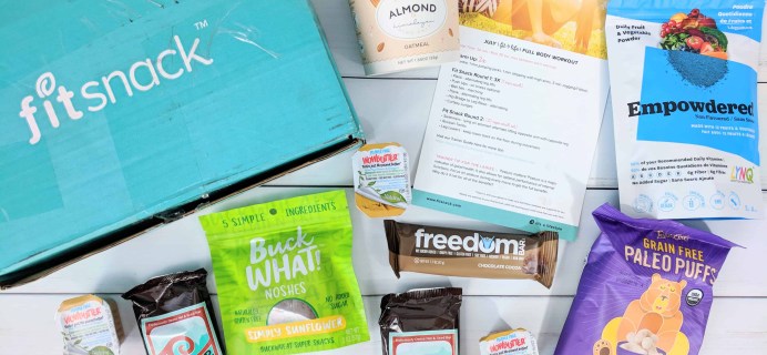 FitSnack July 2018 Subscription Box Review & Coupon