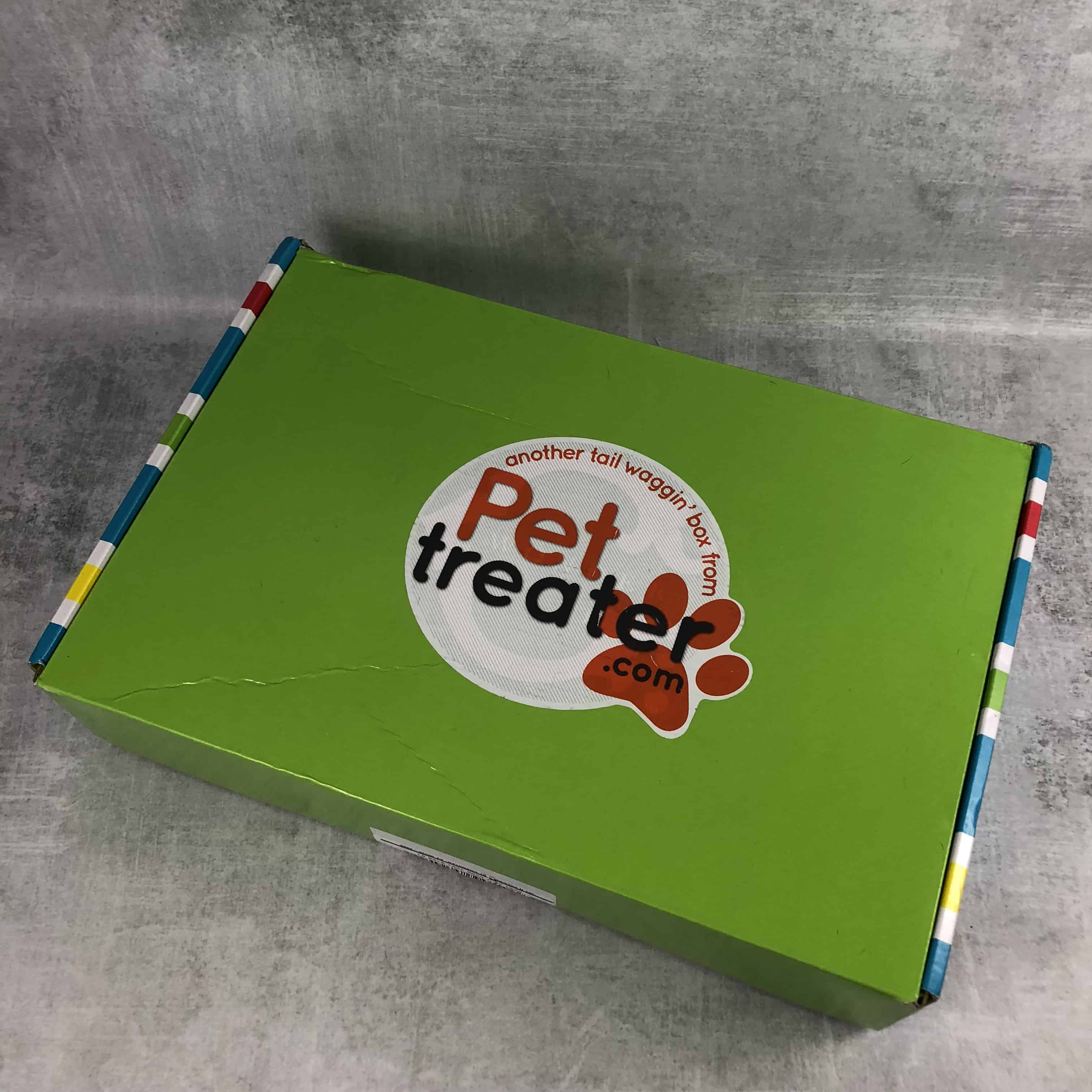 Pet Treater Dog Subscription Box Review + Coupon - July 2018 - Hello