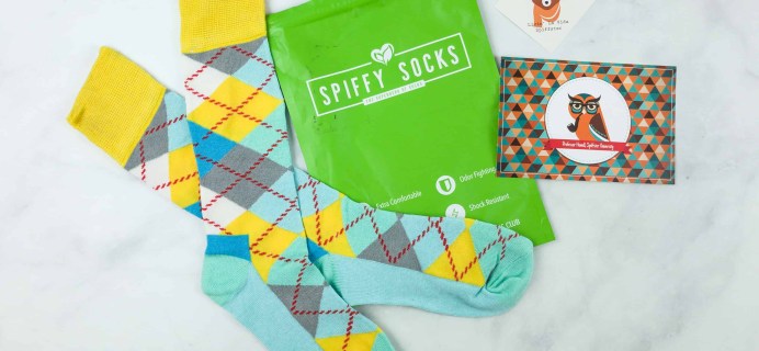 Spiffy Socks August 2018 Subscription Box Review  + Coupon