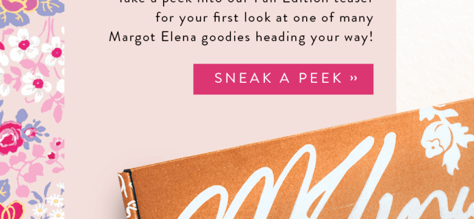 Fall 2018 Margot Elena Discovery Box Full Spoilers