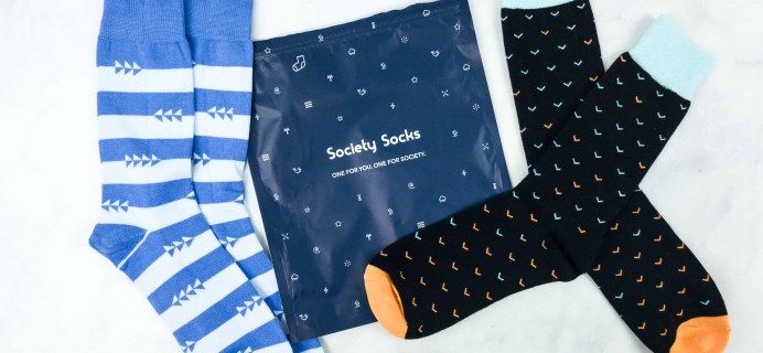 Society Socks August 2018 Subscription Box Review + 50% Off Coupon