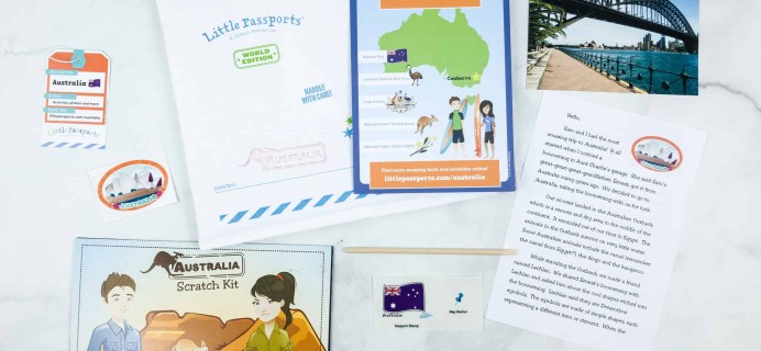 Little Passports World Edition Subscription Box Review + Coupon – AUSTRALIA