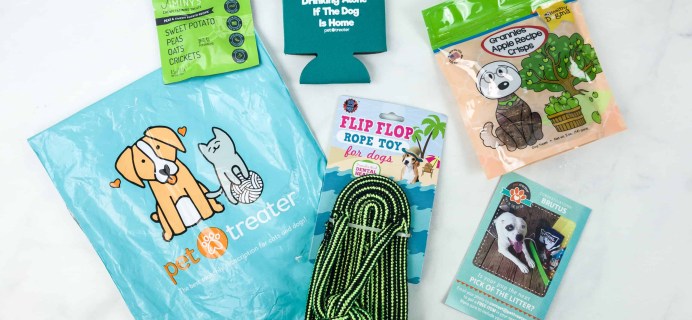 Pet Treater Dog Pack August 2018 Subscription Box Review + 50% Off Coupon!
